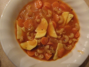 Tomato Noodle Vegetable Soup